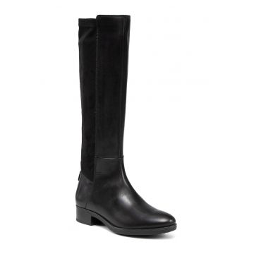 Ghete dama  D16G1D-043JZ - Piele naturala - 41 EU - Negru Ghete dama  D16G1D-043JZ - Piele naturala - 41 EU - Negru