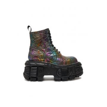 Ghete dama  piele naturala - multicolor Ghete dama  piele naturala - multicolor