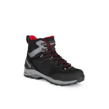 Ghete trekking barbati -  Piele naturala - Negru/Gri - Ghete trekking barbati -  Piele naturala - Negru/Gri -