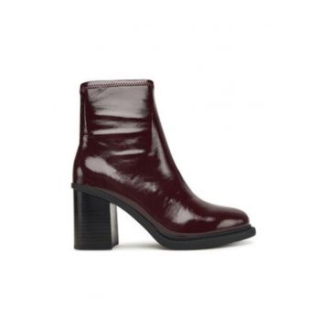 Botine dama -  piele ecologica - visiniu Botine dama -  piele ecologica - visiniu