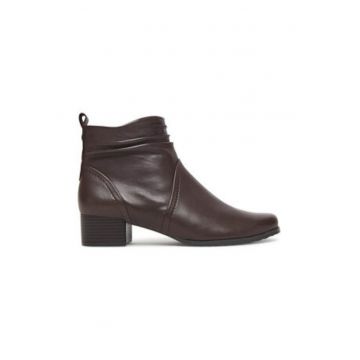 Botine dama -  piele naturala - culoare maro Botine dama -  piele naturala - culoare maro