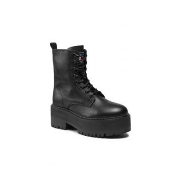Botine dama -  piele naturala - negru - Botine dama -  piele naturala - negru -