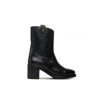 Botine dama -  piele naturala - negru - de Botine dama -  piele naturala - negru - de