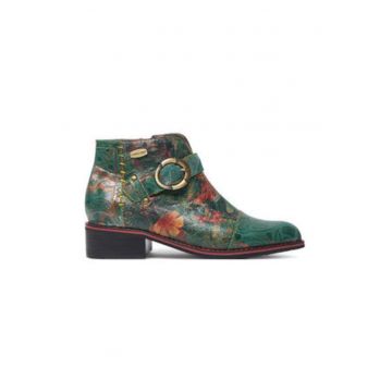 Botine dama -  piele naturala - verde Botine dama -  piele naturala - verde