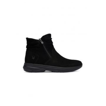 Botine femei -  material piele naturala - negru - Botine femei -  material piele naturala - negru -