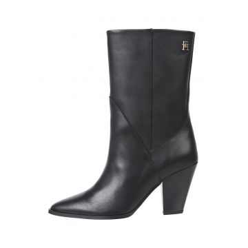 Botine medii de piele Botine medii de piele