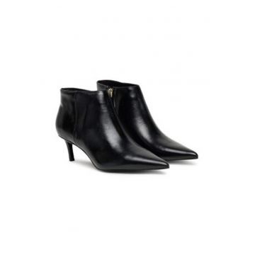 Botine  piele ecologica - negru Botine  piele ecologica - negru