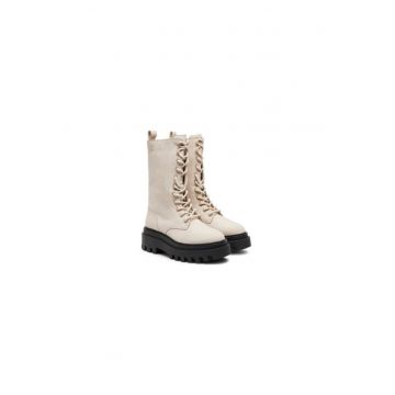 Ghete dama -  304227219 - piele naturala - bej Ghete dama -  304227219 - piele naturala - bej