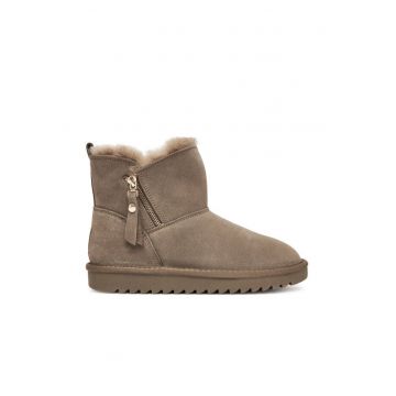 Ghete dama 305490841 -  Piele naturala - Gri