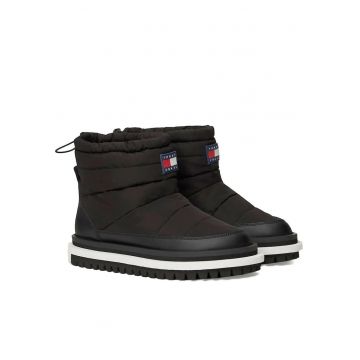 Ghete dama -  casual - poliester - negru Ghete dama -  casual - poliester - negru
