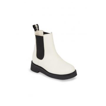 Ghete dama -  Chelsea - piele naturala - alb/negru Ghete dama -  Chelsea - piele naturala - alb/negru