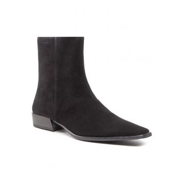 Ghete dama pana la glezna -  301243458 - piele naturala - negru Ghete dama pana la glezna -  301243458 - piele naturala - negru
