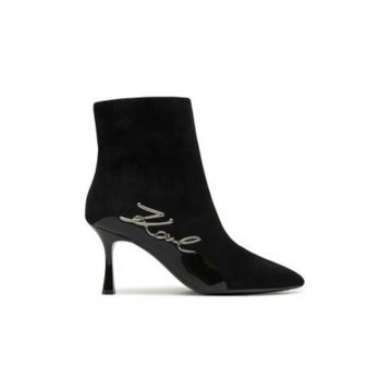 Ghete dama pana la glezna -  304499012 - piele naturala - negru - Ghete dama pana la glezna -  304499012 - piele naturala - negru -