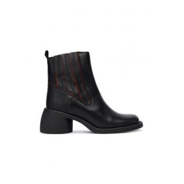Ghete dama pana la glezna -  305622471 - piele naturala - negru Ghete dama pana la glezna -  305622471 - piele naturala - negru