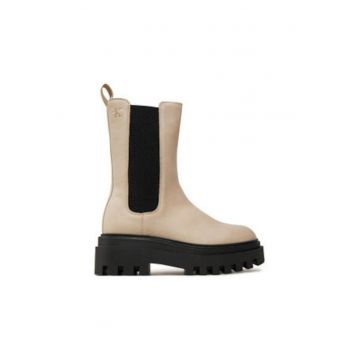 Ghete dama -  piele naturala - bej - Ghete dama -  piele naturala - bej -