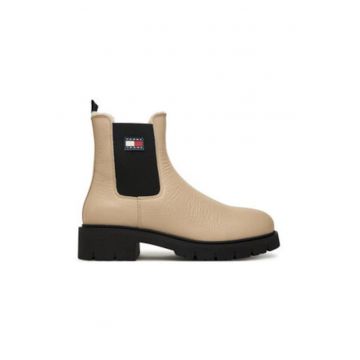 Ghete dama -  piele naturala - bej Ghete dama -  piele naturala - bej
