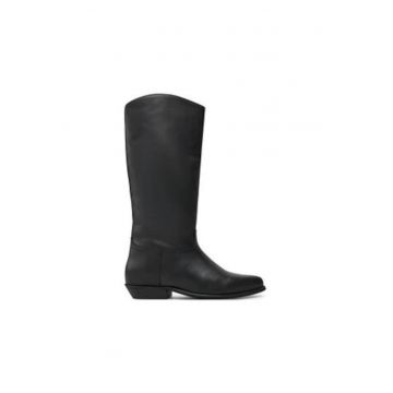 Ghete dama -  piele naturala - negru - Ghete dama -  piele naturala - negru -