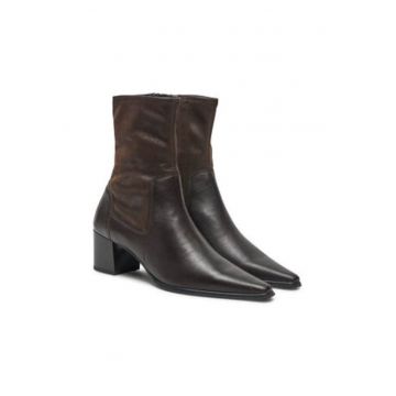 Ghete de dama pana la glezna -  304622571 - piele naturala - maro - Ghete de dama pana la glezna -  304622571 - piele naturala - maro -