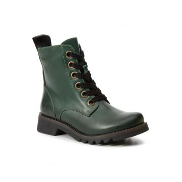 Ghete de dama  piele naturala - verde Ghete de dama  piele naturala - verde