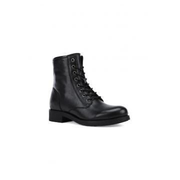 Ghete sport dama -  D Rawelle Black - Piele ecologica - Negru Ghete sport dama -  D Rawelle Black - Piele ecologica - Negru