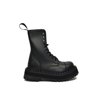 Altercore Pantofi 353 Vegan femei, culoarea negru, cu platformă