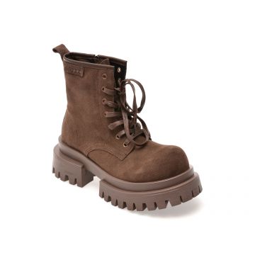 Bocanci GRYXX maro, 68206, din piele intoarsa