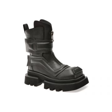 Bocanci GRYXX negre, EB992, din piele naturala