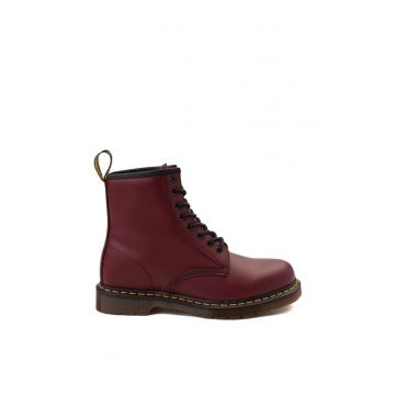 Bocanci unisex - Dr Martens - Piele naturala - Rosu -