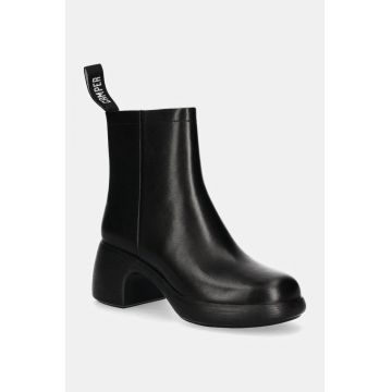 Camper cizme de piele Thelma II femei, culoarea negru, cu toc drept, K400784-001