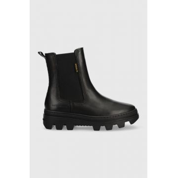 G-Star ghete chelsea de piele NOXER CHS LEA femei, culoarea negru, cu platforma, 2241020720.BLK