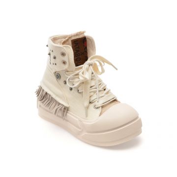 Ghete GRYXX albe, 240015, din material textil