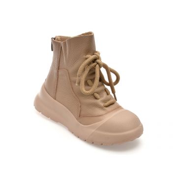 Ghete GRYXX bej, 15116, din piele naturala