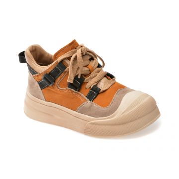 Ghete GRYXX galbene, 59683, din piele naturala