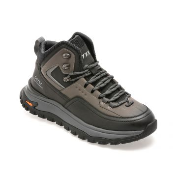 Ghete GRYXX gri, 93590, din piele naturala