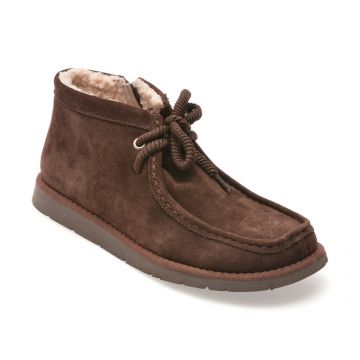 Ghete GRYXX maro, 4631783, din piele intoarsa