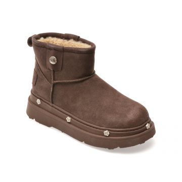 Ghete GRYXX maro, SX2602, din piele intoarsa