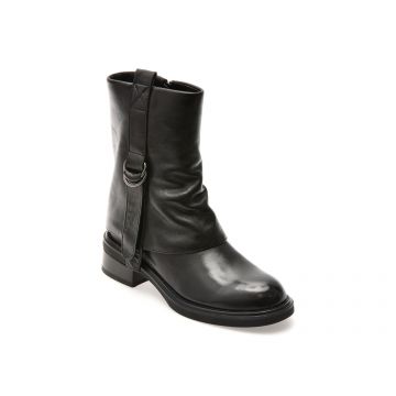 Ghete GRYXX negre, 2588, din piele naturala