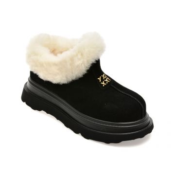 Ghete GRYXX negre, 3120, din piele intoarsa