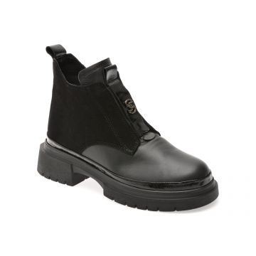 Ghete GRYXX negre, 386465, din piele naturala