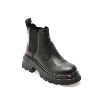 Ghete GRYXX negre, 38821, din piele naturala
