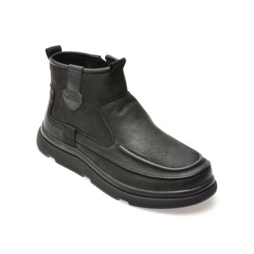 Ghete GRYXX negre, 58200, din piele naturala