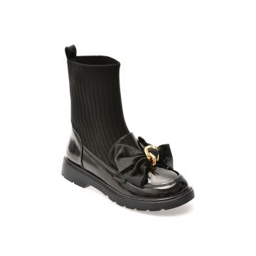 Ghete GRYXX negre, 5B292T, din piele naturala lacuita