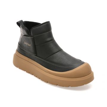 Ghete GRYXX negre, 80006, din piele naturala