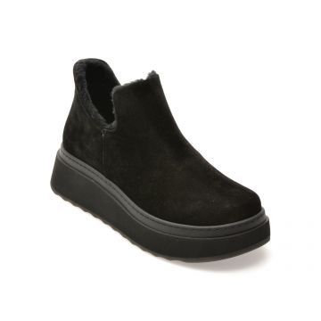 Ghete GRYXX negre, 91724, din piele intoarsa