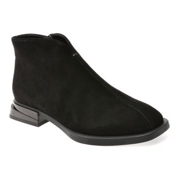 Ghete GRYXX negre, DX1268, din piele intoarsa