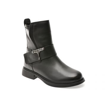 Ghete GRYXX negre, G719, din piele naturala