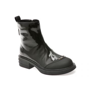 Ghete GRYXX negre, M67B, din piele naturala lacuita