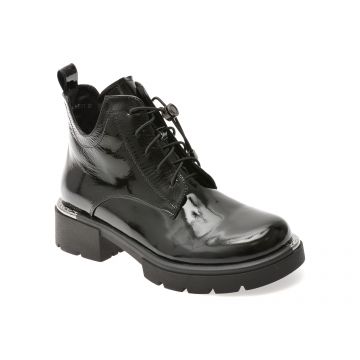 Ghete GRYXX negre, M90B, din piele naturala lacuita