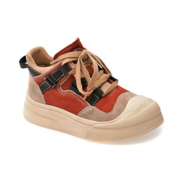 Ghete GRYXX rosii, 59683, din piele naturala