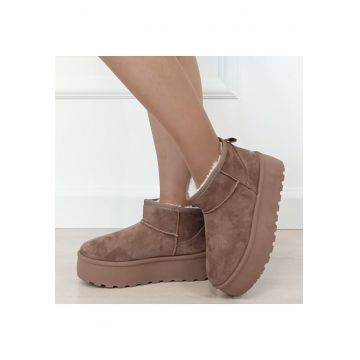 Ghete maro imblanite cu talpa groasa LT33-43 112 18497 Ghete maro imblanite cu talpa groasa LT33-43 112 18497